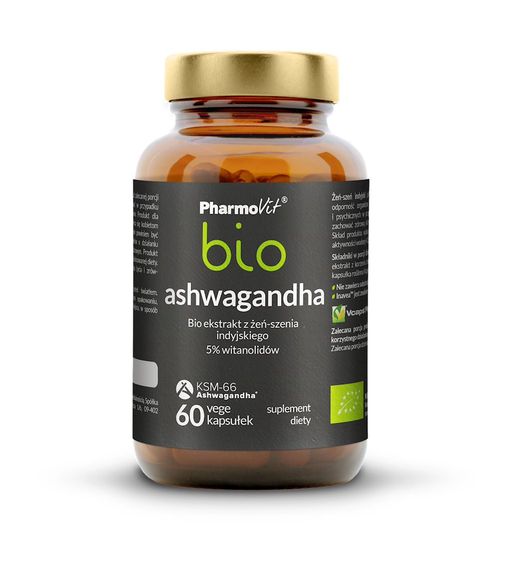 Ashwagandha-Extrakt BIO 60 Kapseln 33 g - PHARMOVIT