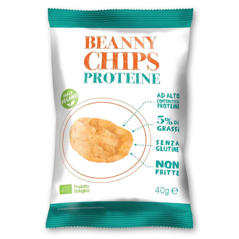 Protein glutenfreie Linsen BIO 40 g - BEANNY CHIPS