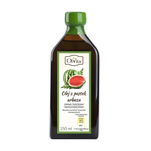 Wassermelonenkernöl, kaltgepresst und roh 250ml OLVITA