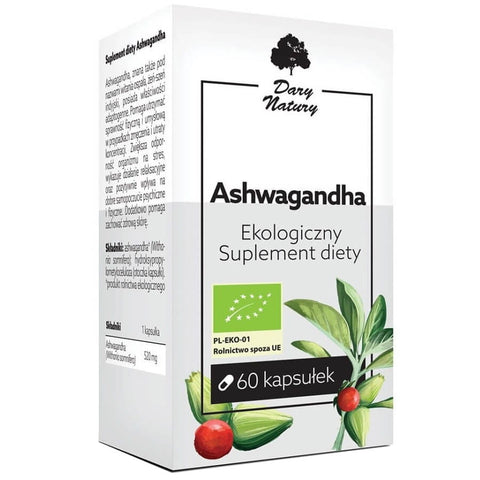 Ashwagandha BIO 60 Kapseln (520 mg) - GESCHENKE DER NATUR