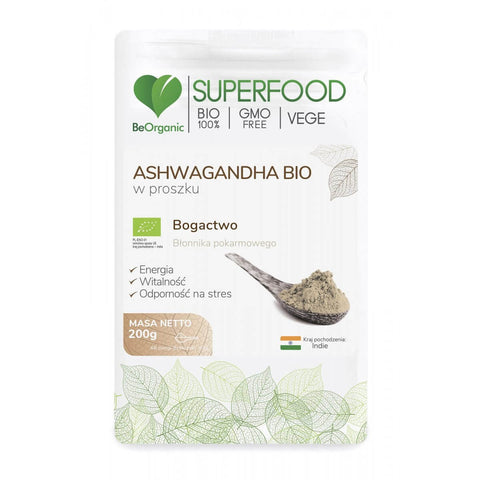 Ashwagandha BIO Ginseng - Indisches Ginsengpulver 200 g beorganic MEDICALINE