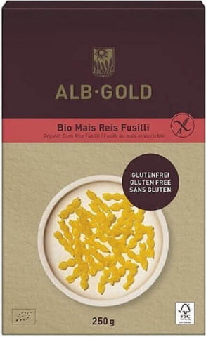 Nudeln (Mais - Reis), Twist, glutenfrei BIO 250 g - ALB GOLD