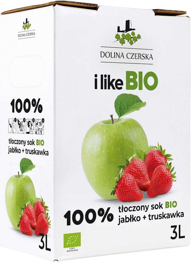 Apfel- und Erdbeersaft NFC BIO 3 L - CZERSKA VALLEY