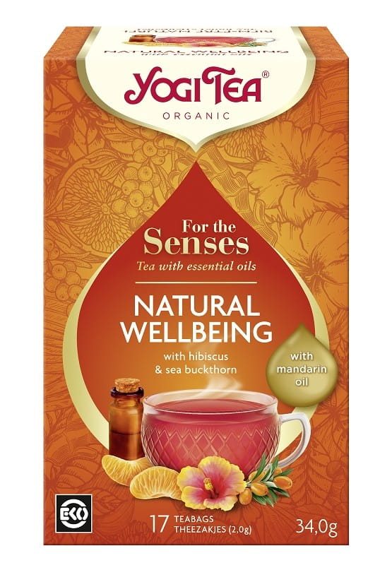 Sinnestee zum Wohlfühlen mit Mandarinenöl (für das natürliche Wohlbefinden der Sinne) BIO (17 x 2 g) 34 g - YOGI TEA