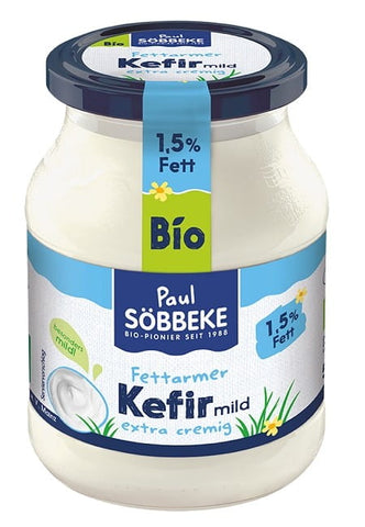 Sahnekefir (15% Fett) BIO 500 g (Glas) - SOBBEKE