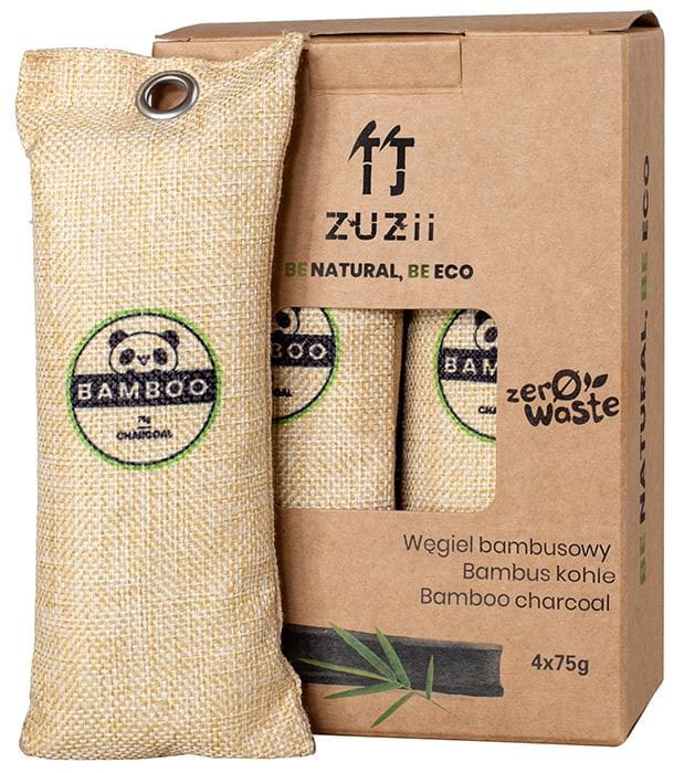 Bambuskohle 4 x 75 g - ZUZII