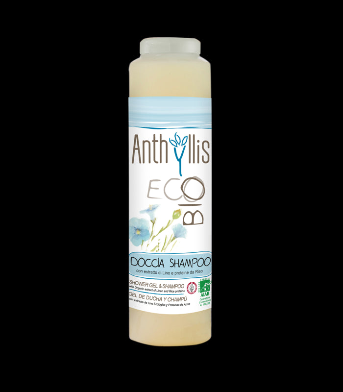 Shampoo und Duschgel mit Leinextrakt und Reisproteinen eco 250 ml - ANTHYLLIS