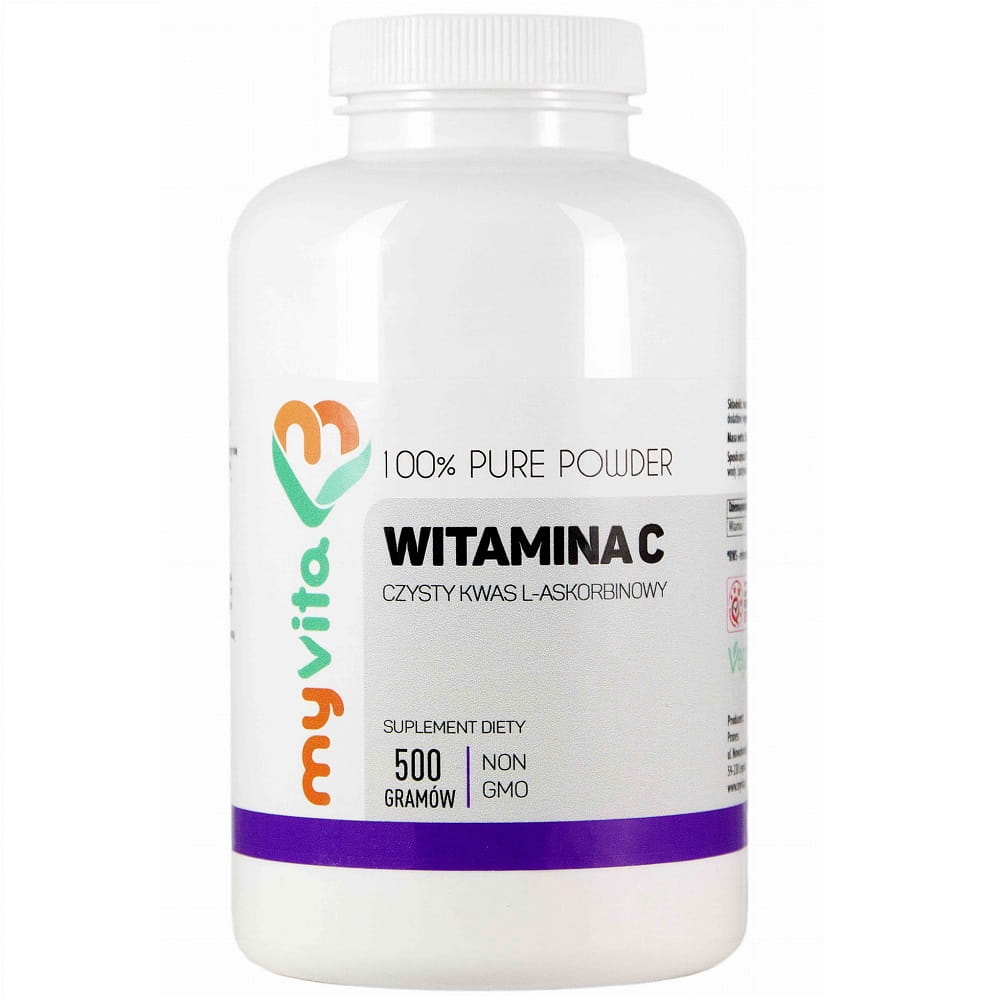 Vitamin C L-Säure - Ascorbinsäurepulver 500g MYVITA