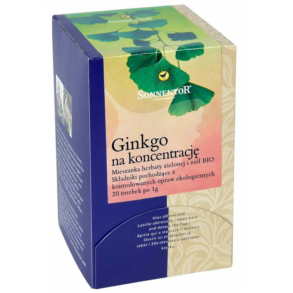 Ginkgo-Tee zur Konzentration BIO 20 x 1 g SONNENTOR