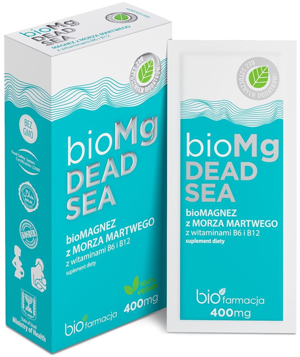 Magnesium aus dem Toten Meer mit den Vitaminen B6 + B12 7 Beutel - BIOPHARMATION