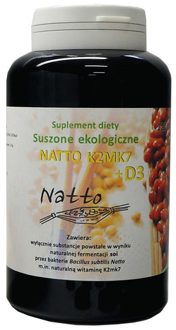 Fermentierte getrocknete Sojabohnen + Vitamin D3 120 Tabletten - NATTO