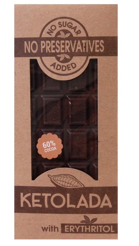 Schokolade ohne Zuckerzusatz 100 g - KETOLADA