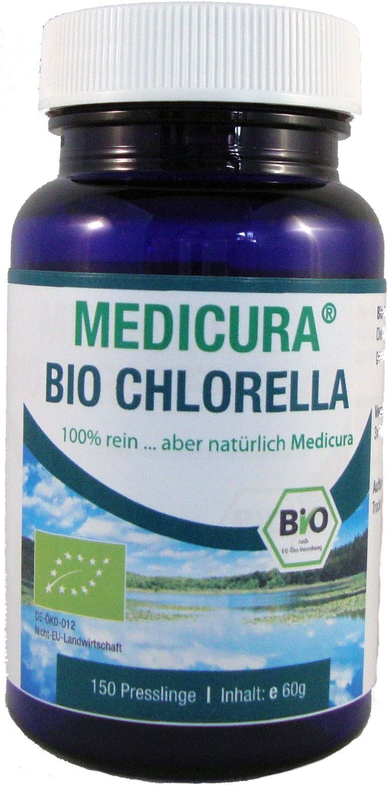 Chlorella in BIO Lutschtabletten 60 g (150 Stück) MEDICURA
