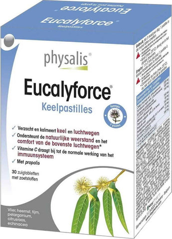 Eucalyforce (Halspastillen mit Eukalyptus) 30 Lutschtabletten - PHYSALIS