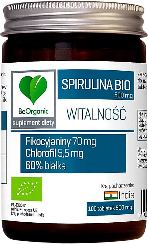 Spirulina BIO 100 Tabletten (500 mg) - BE ORGANIC