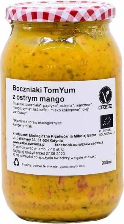 Tom-Yum-Gulasch mit Austernpilzen und Mango BIO 900 ml - ORANGE