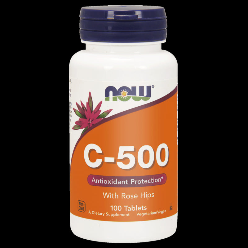 Vitamin C mit Hagebutte 500 MG c500 100 Tabletten NOW FOODS