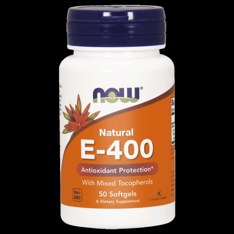 Vitamin E 400 IE 50 Kapseln von NOW FOODS