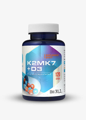 Vitamin K2 MK7 und D3 120 HEPATICA-Kapseln