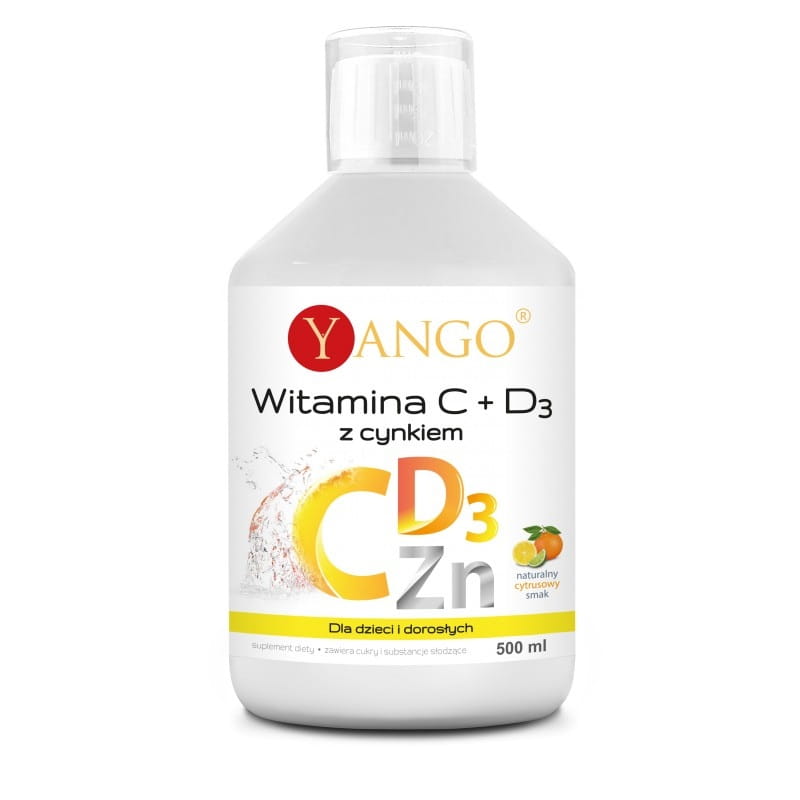 Vitamin C und D3 mit Zink flüssig 500 ml YAGO