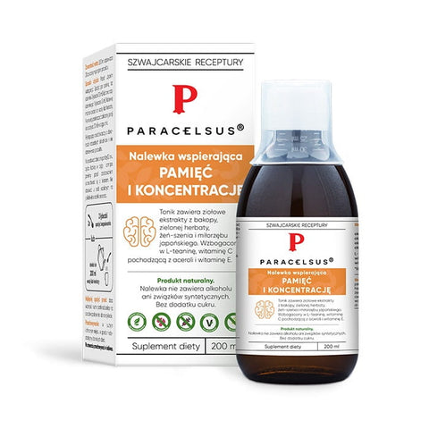 Paracelsus-Tinktur zur Unterstützung des Gedächtnisses und der Konzentration 200 ml PHARMATICA