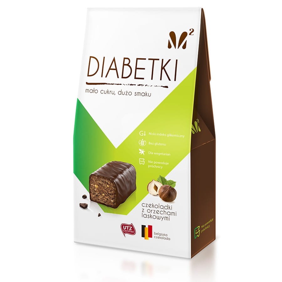 Haselnuss- und italienische Diabetikerschokolade 100g
