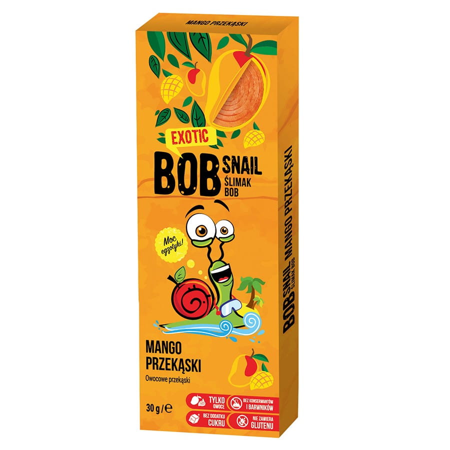 Mango-Snack ohne Zuckerzusatz 30g BOB SNAIL