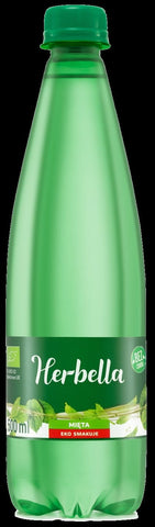 Mint flavored sparkling water BIO 500 ml - HERBELLA