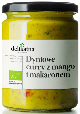 Curry de calabaza con mango y fideos BIO 540 ml - DELICADO
