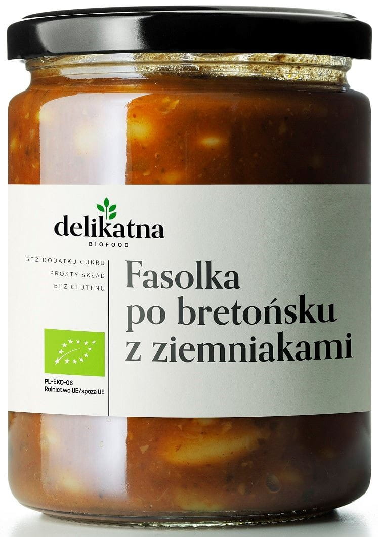 Baked Beans with Potatoes BIO 540 ml - DELICATE