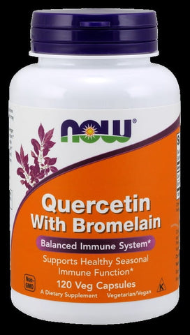 Quercetin with Bromelain 120vcaps. - NOW FOODS Quercetin with Bromelain