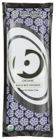 Pasta (black rice noodles with brown rice) gluten-free BIO 250 g - KING SOBA