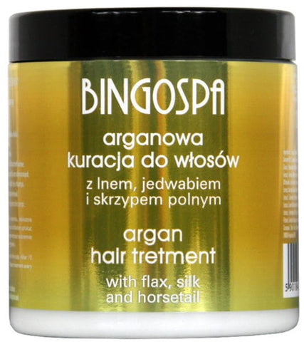 BingoSpa traitement des cheveux à l'arganier avec du linge