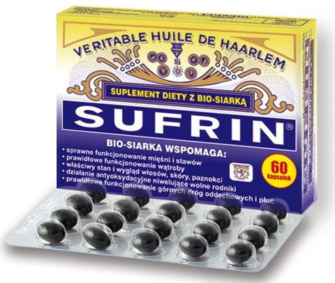 60 capsules strengthen muscles and joints with SUFRIN sulfur