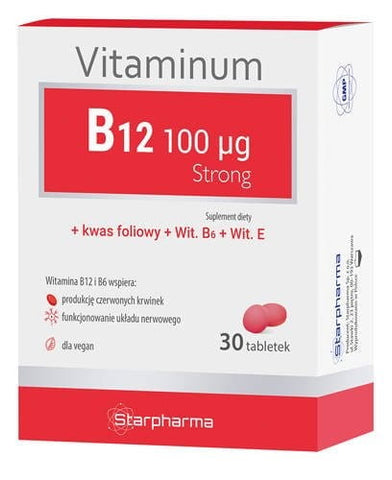 Vitamín B12 100 µg silných 30 kapsúl STARPHARMA