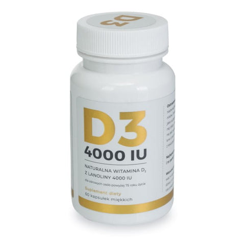 Vitamina D3 de lanolina 4000iu 60 cápsulas VIANTO