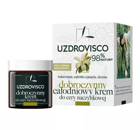 All-day face cream for couperose skin 50 ml - UZDROVISCO