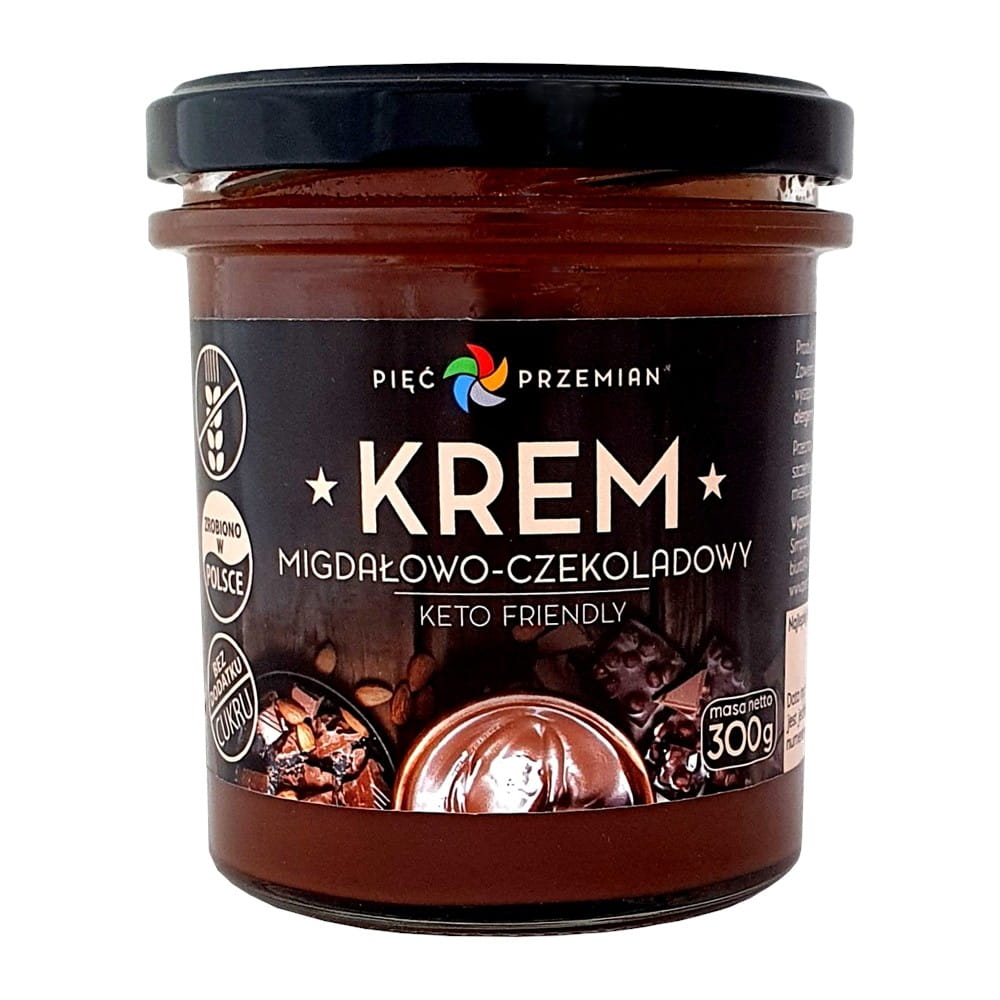 Mandel- und Schokoladen-Keto-Creme 300 g FÜNF ÄNDERUNGEN
