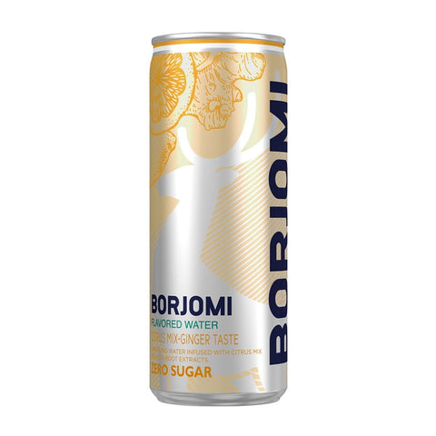 Citrus flavored carbonated drink 330 ml can - BORJOMI