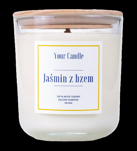 Soy jasmine and lilac candle 210 ml - YOUR CANDLE