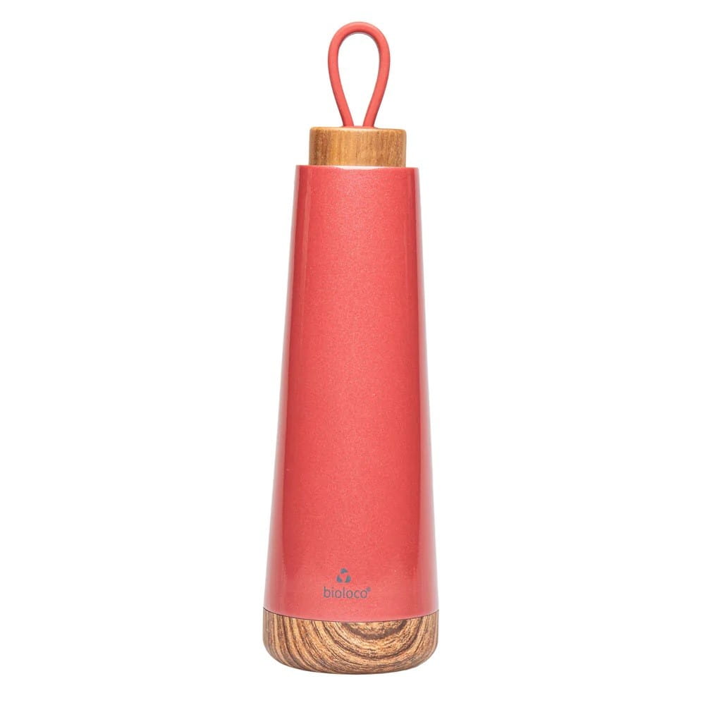 THERMO BOTTLE WITH SILICONE HANDLE RED 500 ml - CHIC-MIC
