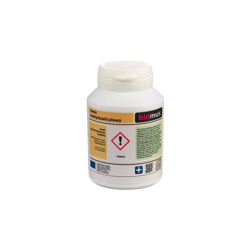 Ácido Acetilsalicílico Aspirina C9H8O4 100g BIOMUS